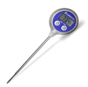 A Lollipop Probe Thermometer With A Large, Easy To Read LCD Temperature Display Screen