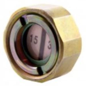 A Brass Humidity Indicator Plug With A Colour-Changing Indicator Paper