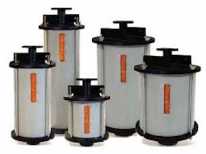 Five Transformer Breathers of Different Sizes Filled With Silica Gel Desiccant