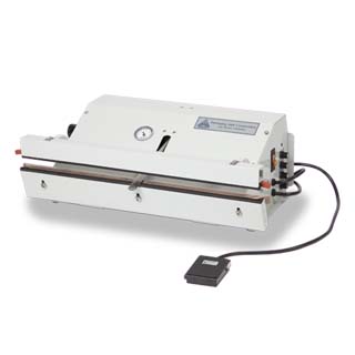 Stainless Steel Table Top Vacuum Sealer with a SureSeal digital interface & a footswitch