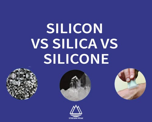 silica silicon silicone